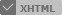 Valid XHTML icon